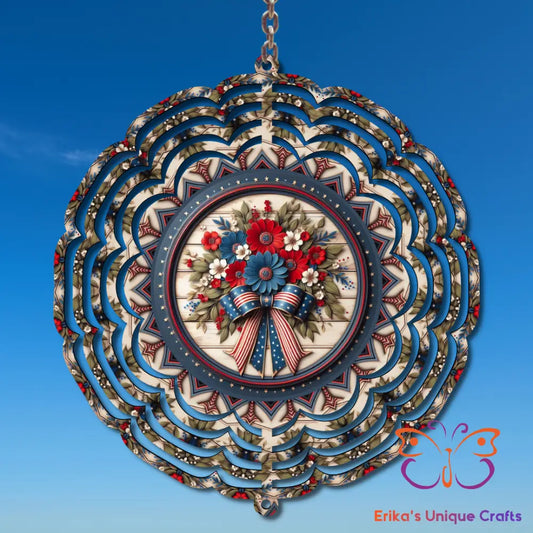 Patriotic Bouquet Wind Spinner Wind Spinner