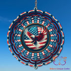 Patriotic Eagle Wind Spinner Wind Spinner