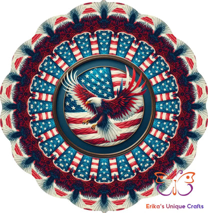 Patriotic Eagle Wind Spinner Wind Spinner