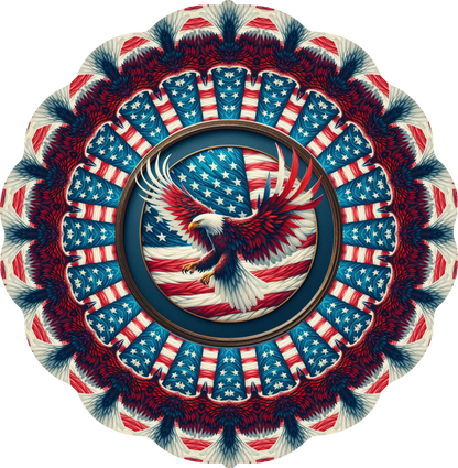 Patriotic Eagle Wind Spinner