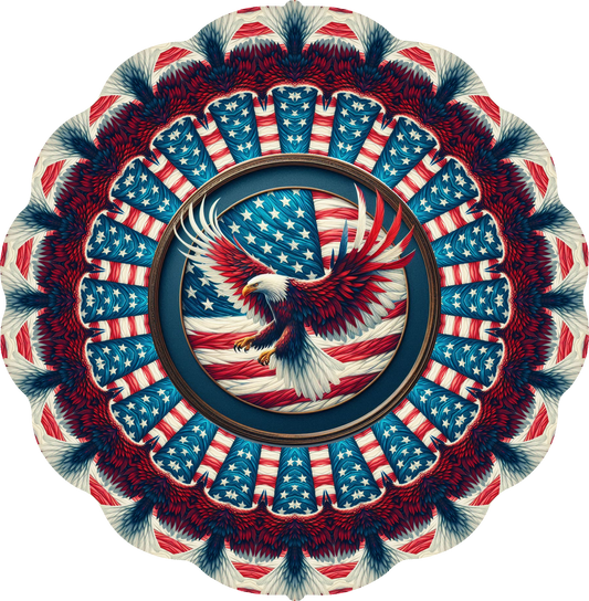 Patriotic Eagle Wind Spinner