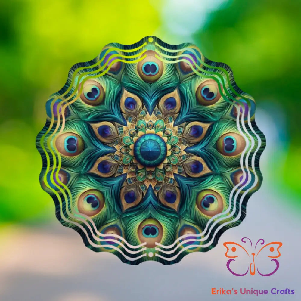 Peacock Feathers Wind Spinner Wind Spinner