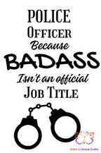 Police Officer Badass Bullet Thermos Bullet Thermos