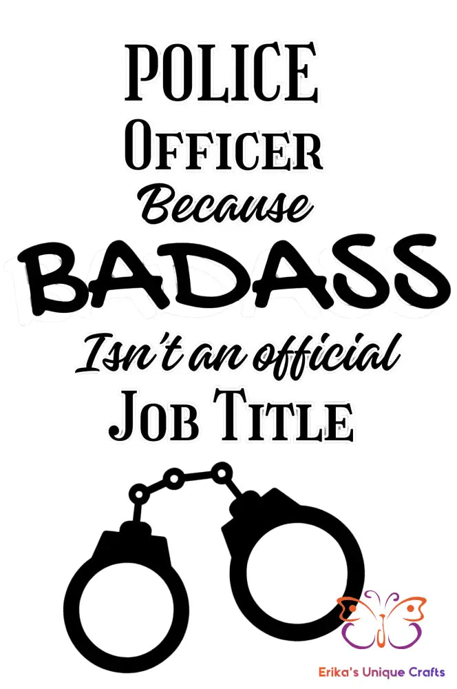 Police Officer Badass Bullet Thermos Bullet Thermos