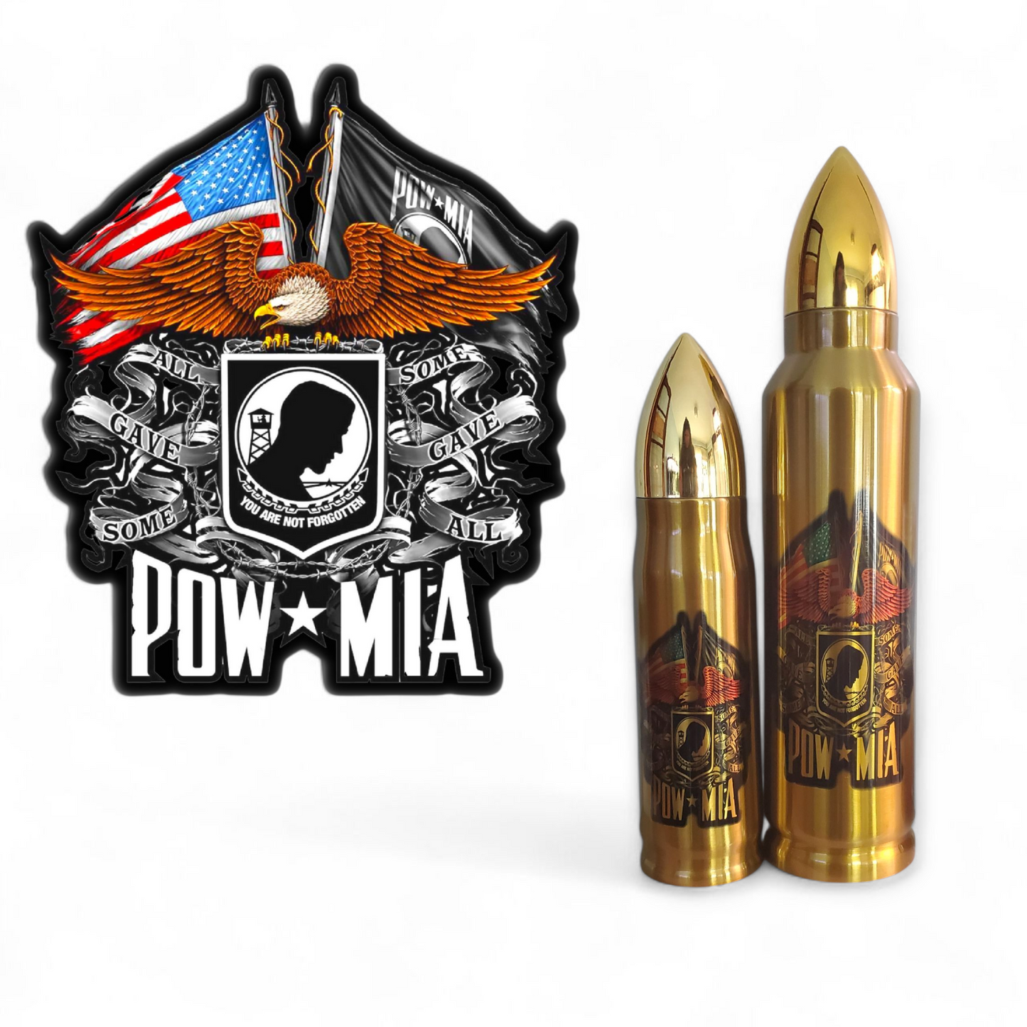 POW MIA Bullet Thermos Tumbler - Bullet Thermos