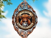 Coffee Cow Wind Spinner