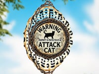 Attack Cat Wind Spinner