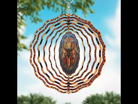 Halloween Spider Web Wind Spinner
