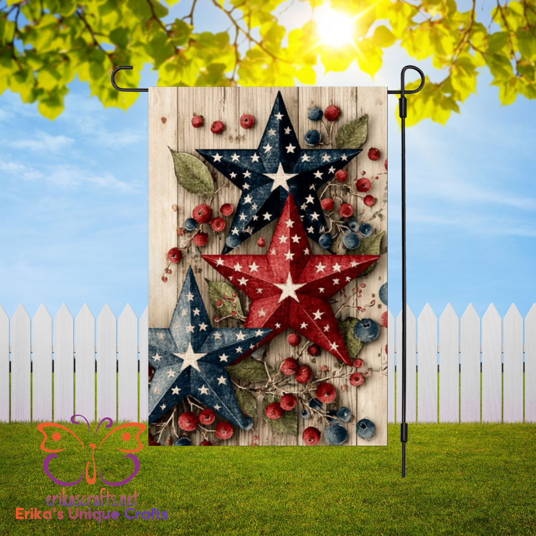 Primitive Stars Garden Flag