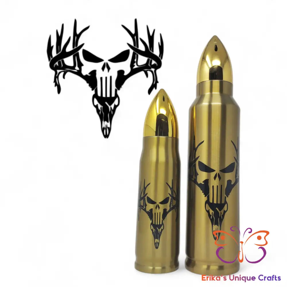 Punisher Buck Skull Bullet Thermos Bullet Thermos