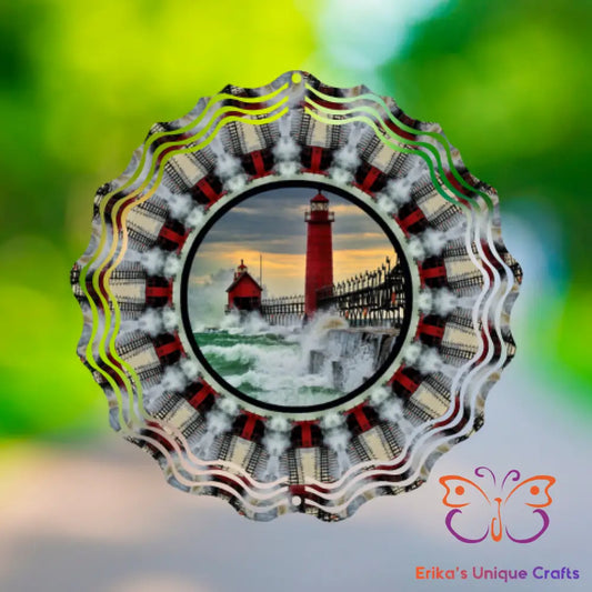Red Light House Wind Spinner Wind Spinner