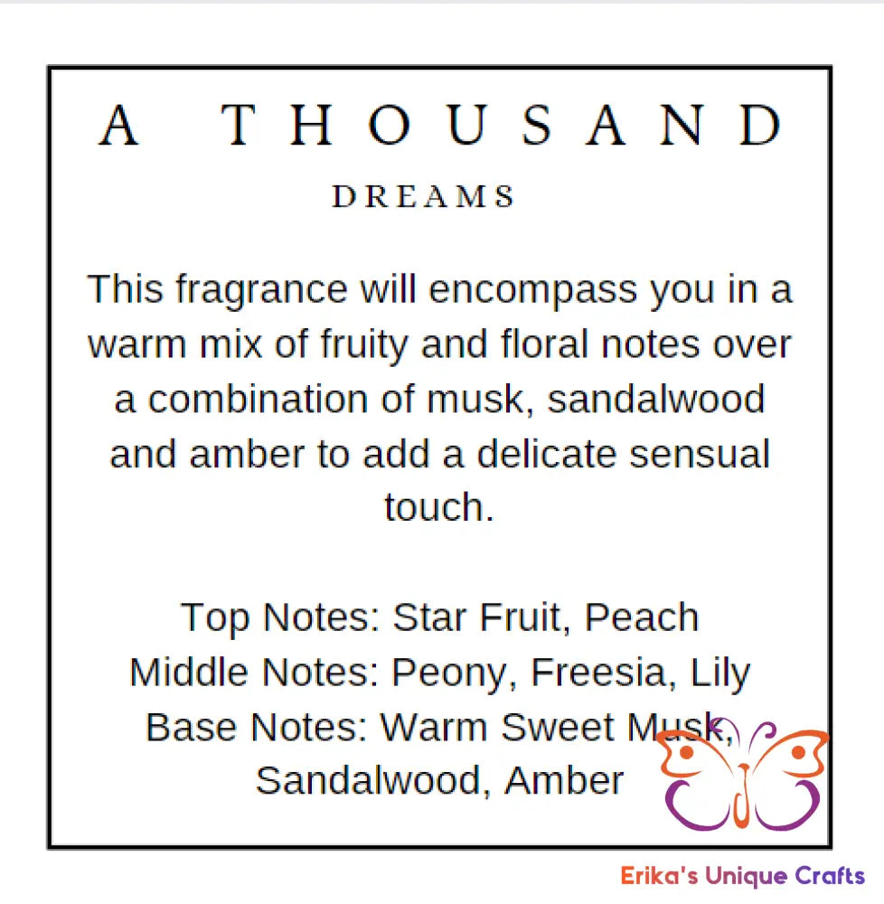 Reed Diffuser 3.5 Oz Glass Cube A Thousand Dreams Diffuser