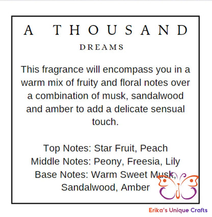 Reed Diffuser 3.5 Oz Glass Cube A Thousand Dreams Diffuser