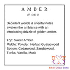 Reed Diffuser 3.5 Oz Glass Cube Amber & Oud Diffuser