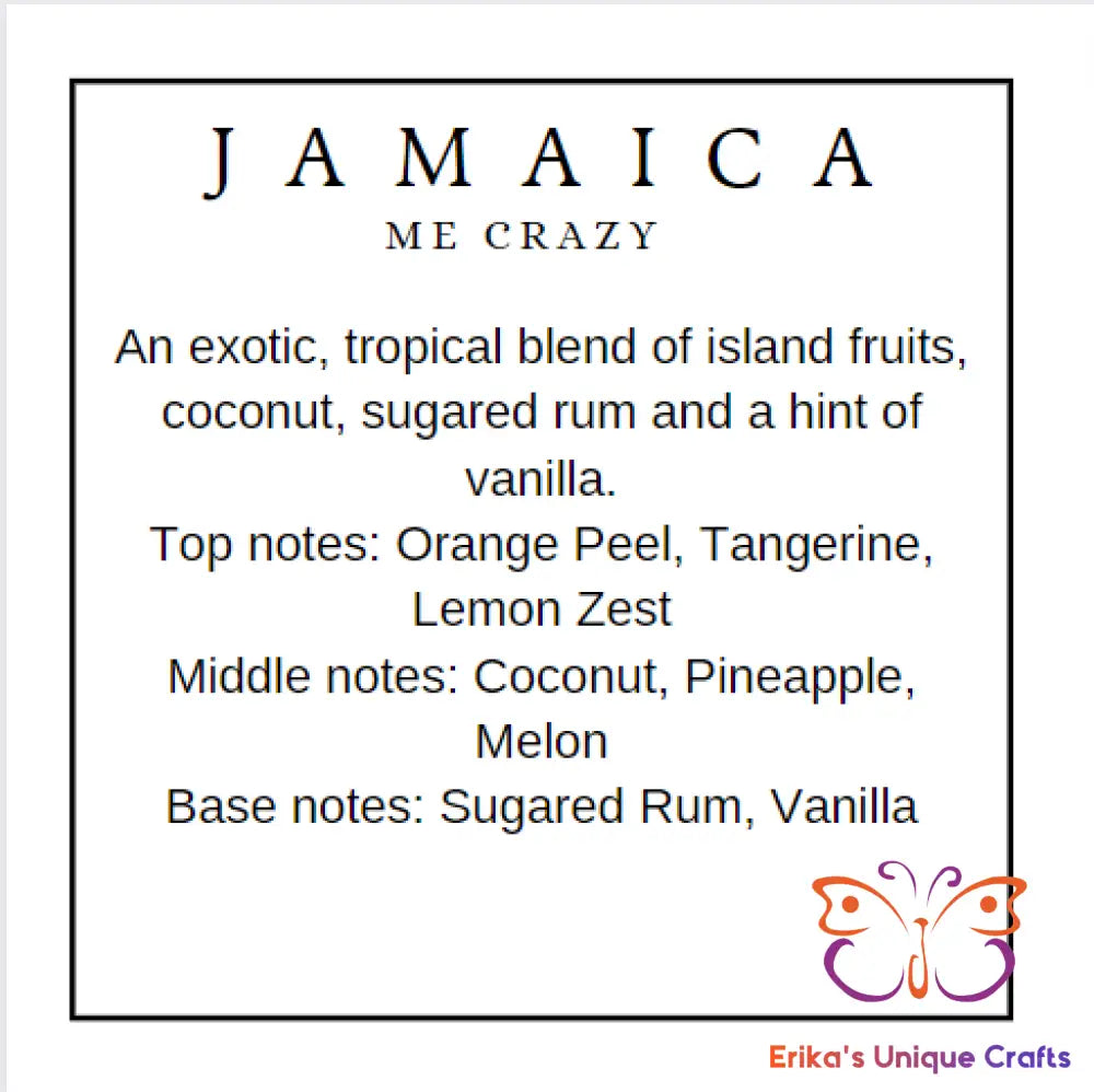 Reed Diffuser 3.5 Oz Glass Cube Jamaica Me Crazy Diffuser