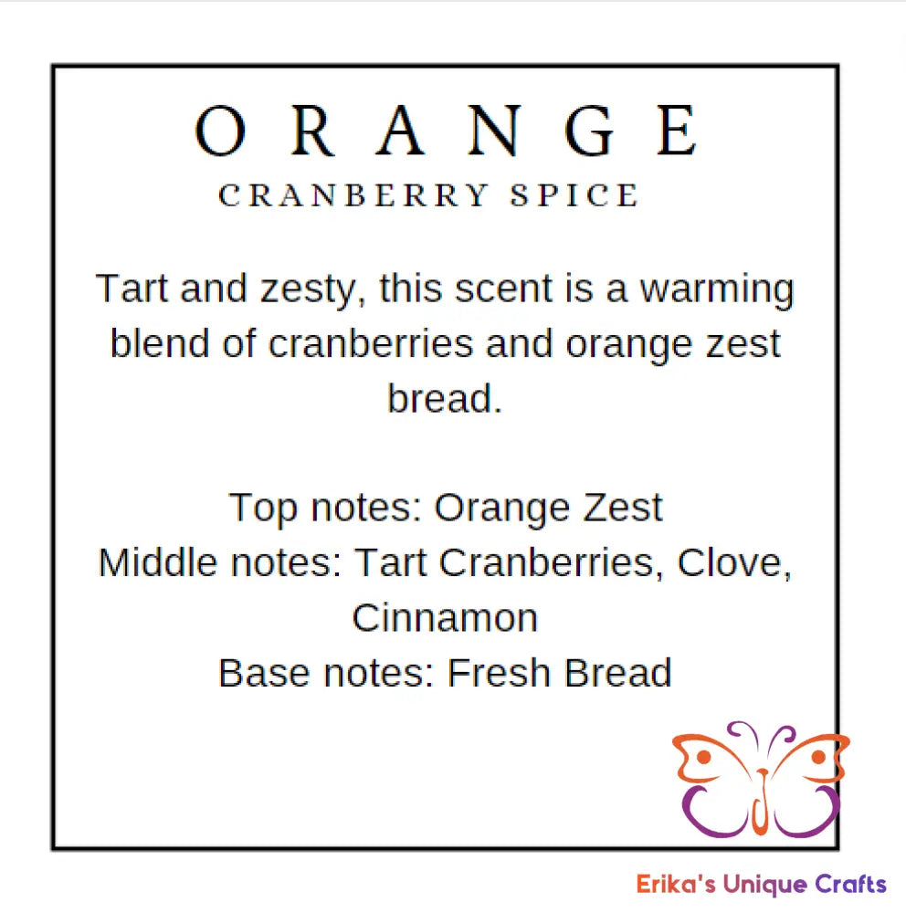 Reed Diffuser 3.5 Oz Glass Cube Orange Cranberry Spice Diffuser