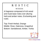 Reed Diffuser 3.5 Oz Glass Cube Rustic Woods Diffuser
