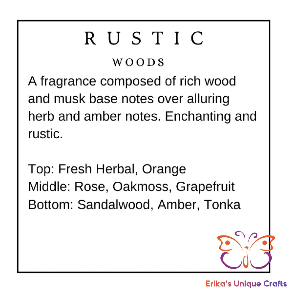 Reed Diffuser 3.5 Oz Glass Cube Rustic Woods Diffuser