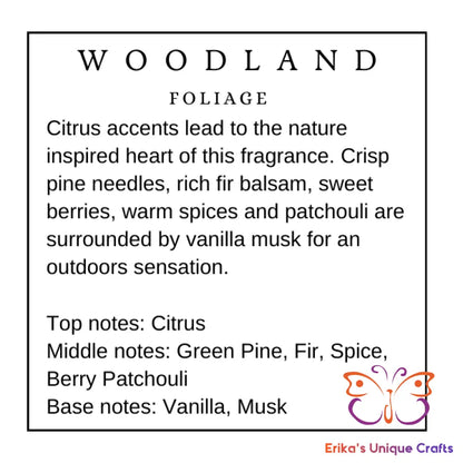 Reed Diffuser 3.5 Oz Glass Cube Woodland Foliage Diffuser