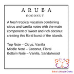 Reed Diffuser 6 Oz Frosted Round Bottle Aruba Coconut Diffuser