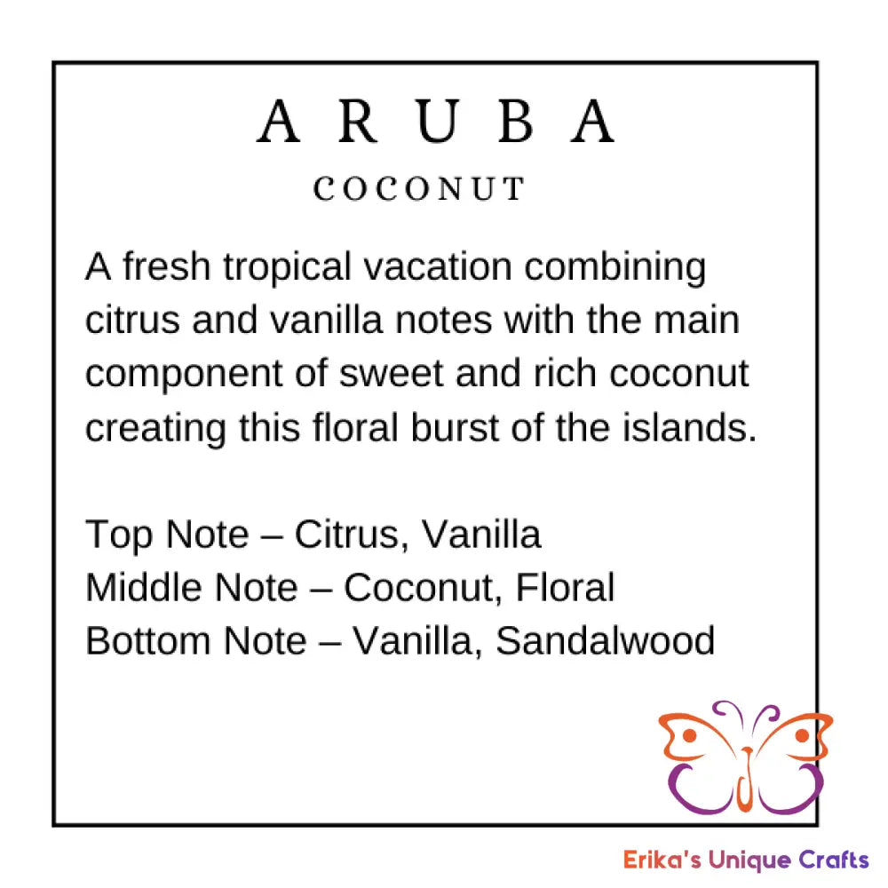 Reed Diffuser 6 Oz Frosted Round Bottle Aruba Coconut Diffuser
