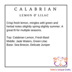Reed Diffuser 6 Oz Frosted Round Bottle Calabrian Lemon & Lilac Diffuser