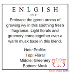 Reed Diffuser 6 Oz Frosted Round Bottle English Ivy Diffuser