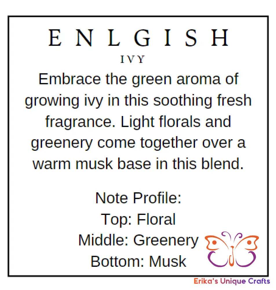 Reed Diffuser 6 Oz Frosted Round Bottle English Ivy Diffuser