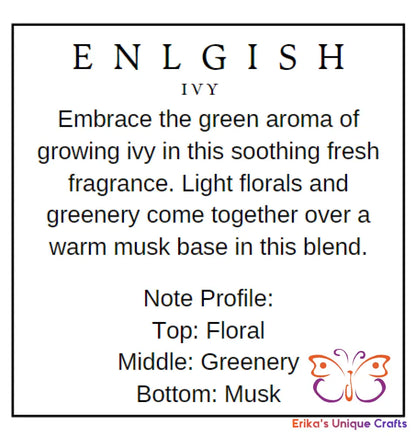 Reed Diffuser 6 Oz Frosted Round Bottle English Ivy Diffuser