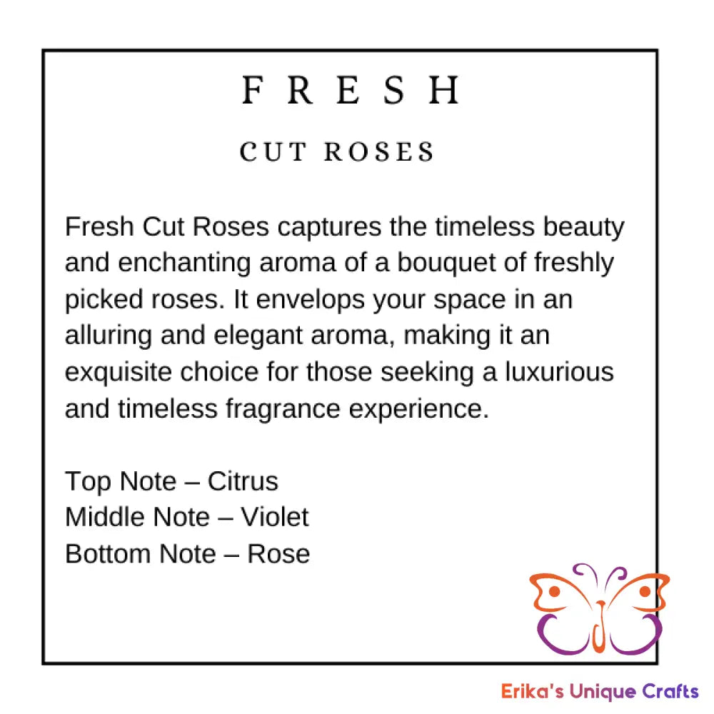 Reed Diffuser 6 Oz Frosted Round Bottle Fresh Cut Roses Diffuser