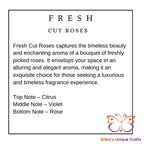 Reed Diffuser 6 Oz Frosted Round Bottle Fresh Cut Roses Diffuser