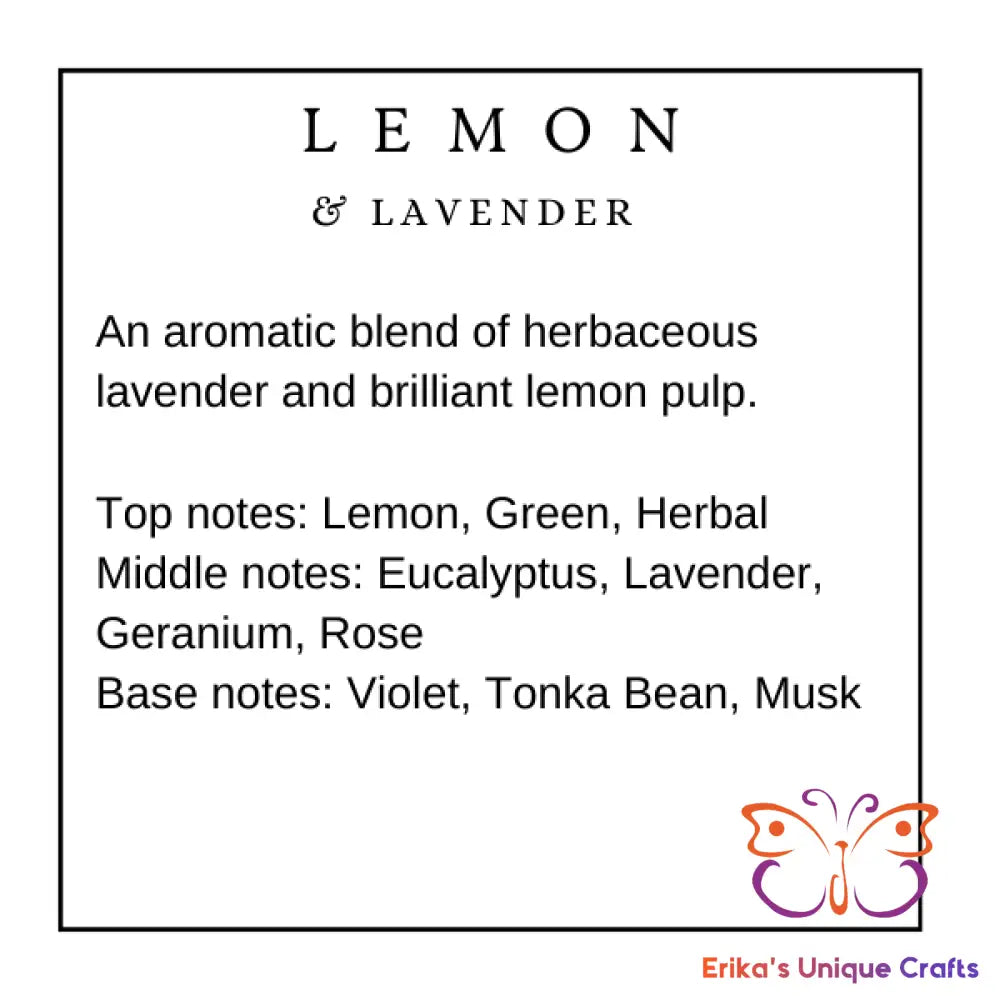 Reed Diffuser 6 Oz Frosted Round Bottle Lemon & Lavender Diffuser