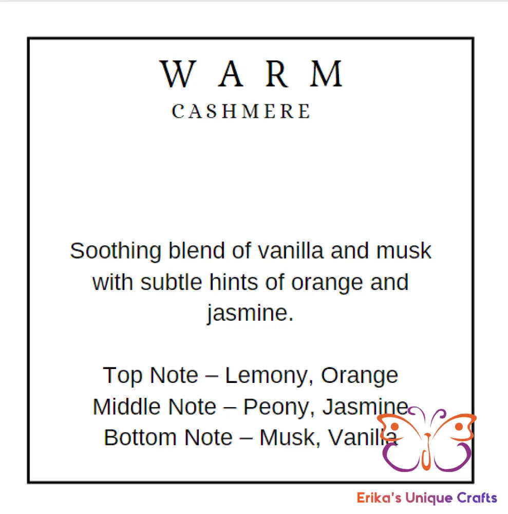 Reed Diffuser 6 Oz Frosted Round Bottle Warm Cashmere Diffuser