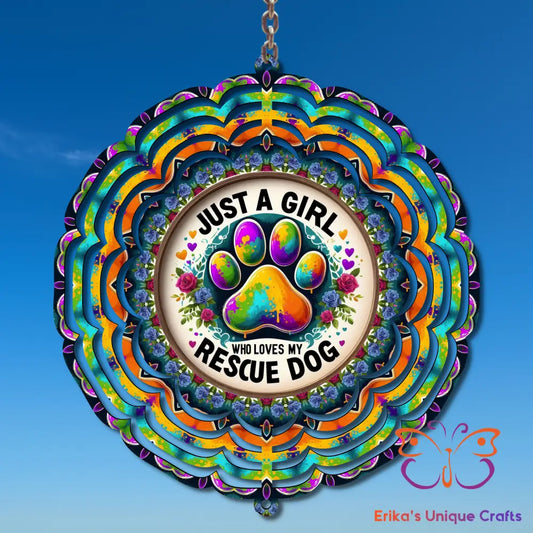 Rescue Dog Wind Spinner Wind Spinner