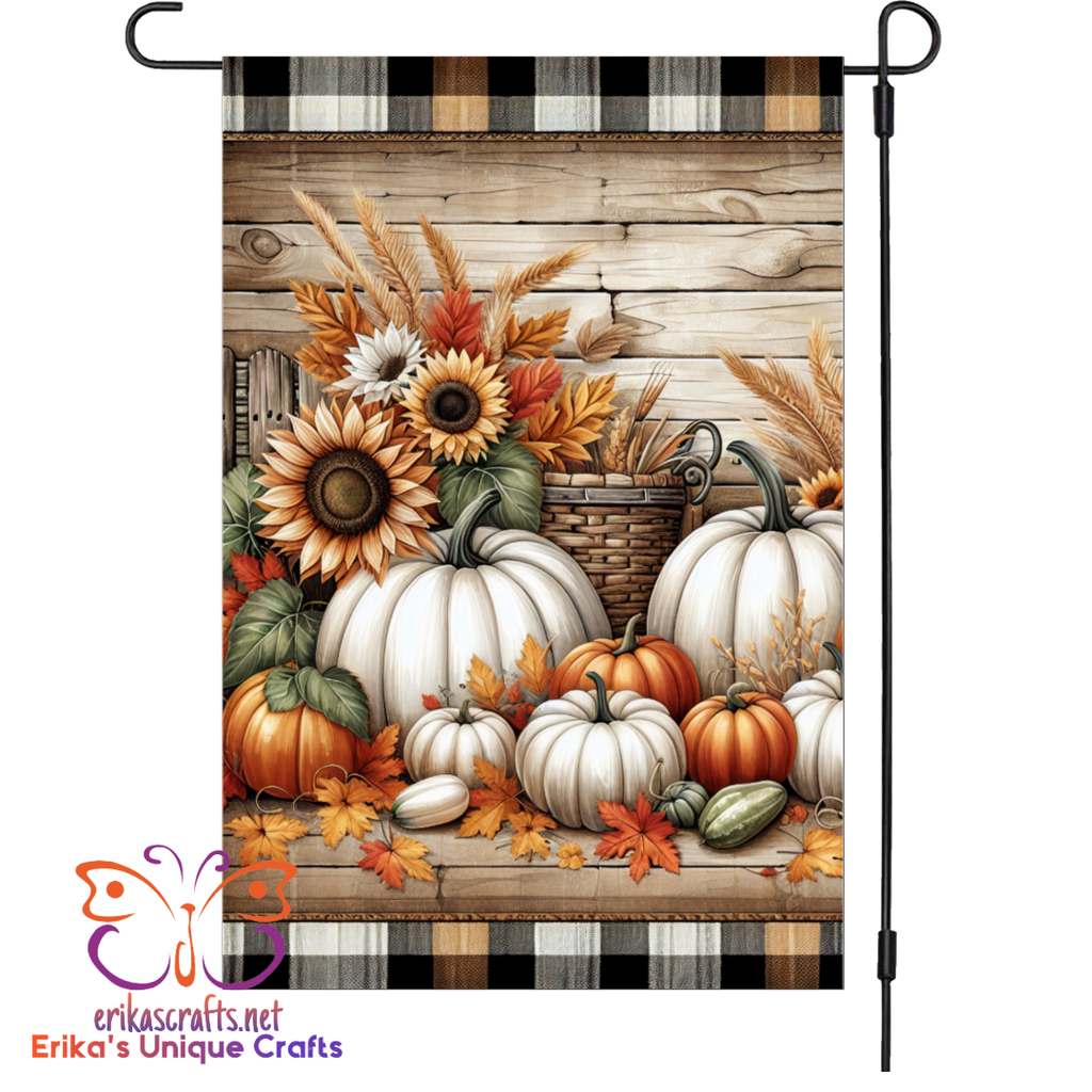 Rustic Fall Garden Flag