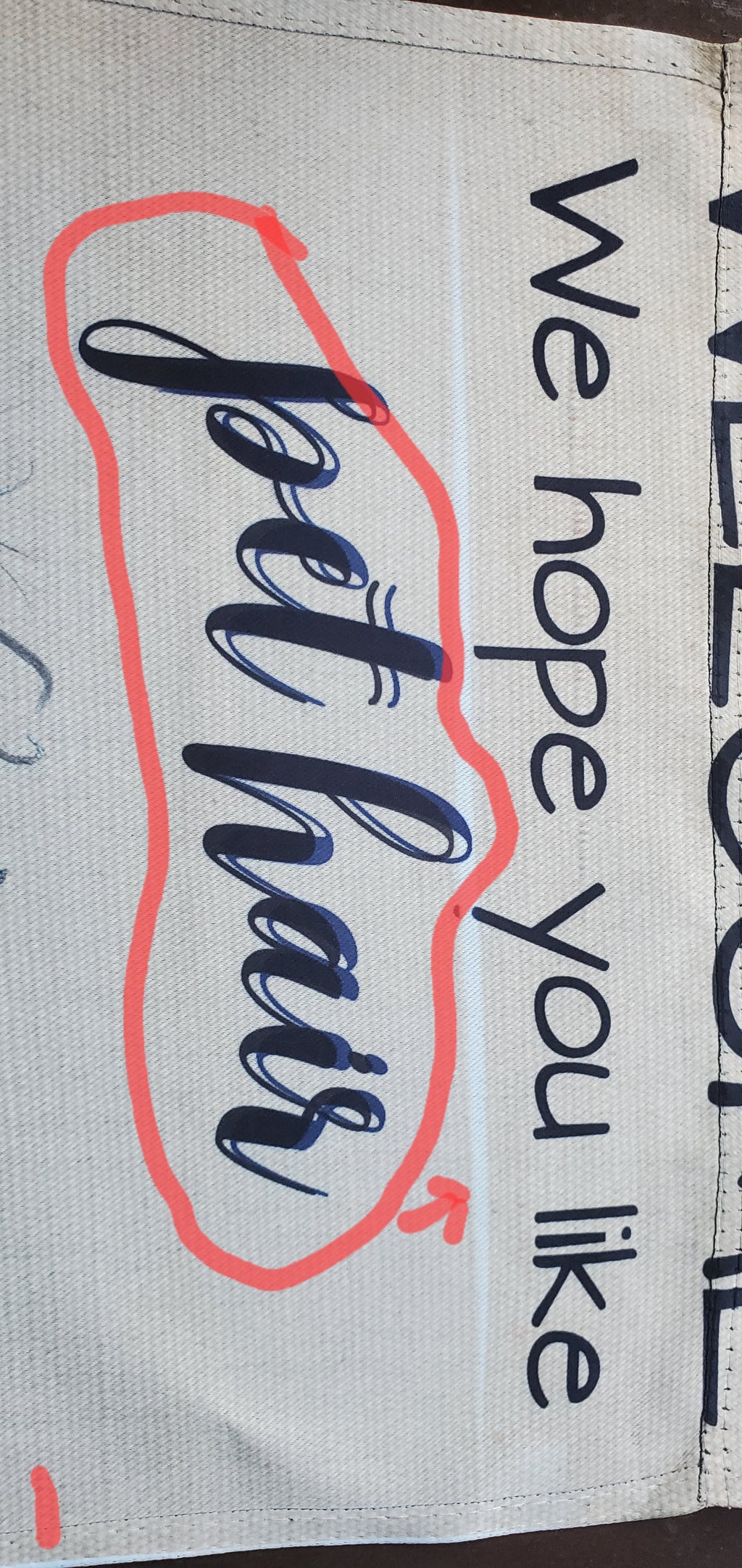 Hope You Like Pet Hair Garden Flag DEFECT