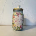 Bless This Home Floral Birds Mason Jar Tissue Dispenser
