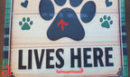 Spoiled Dog Lives Here Garden Flag DEFECT - Garden Flag