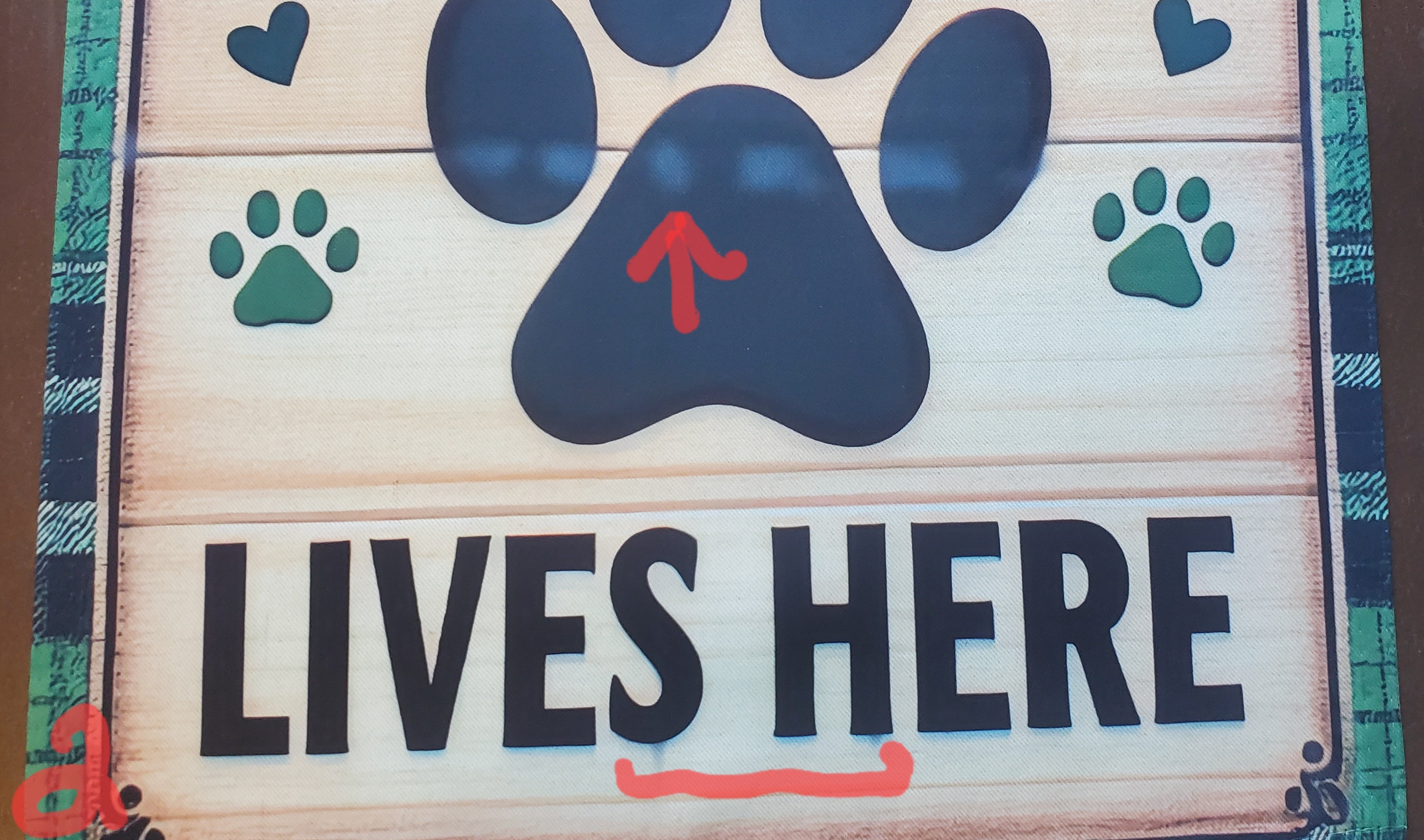 Spoiled Dog Lives Here Garden Flag  DEFECT