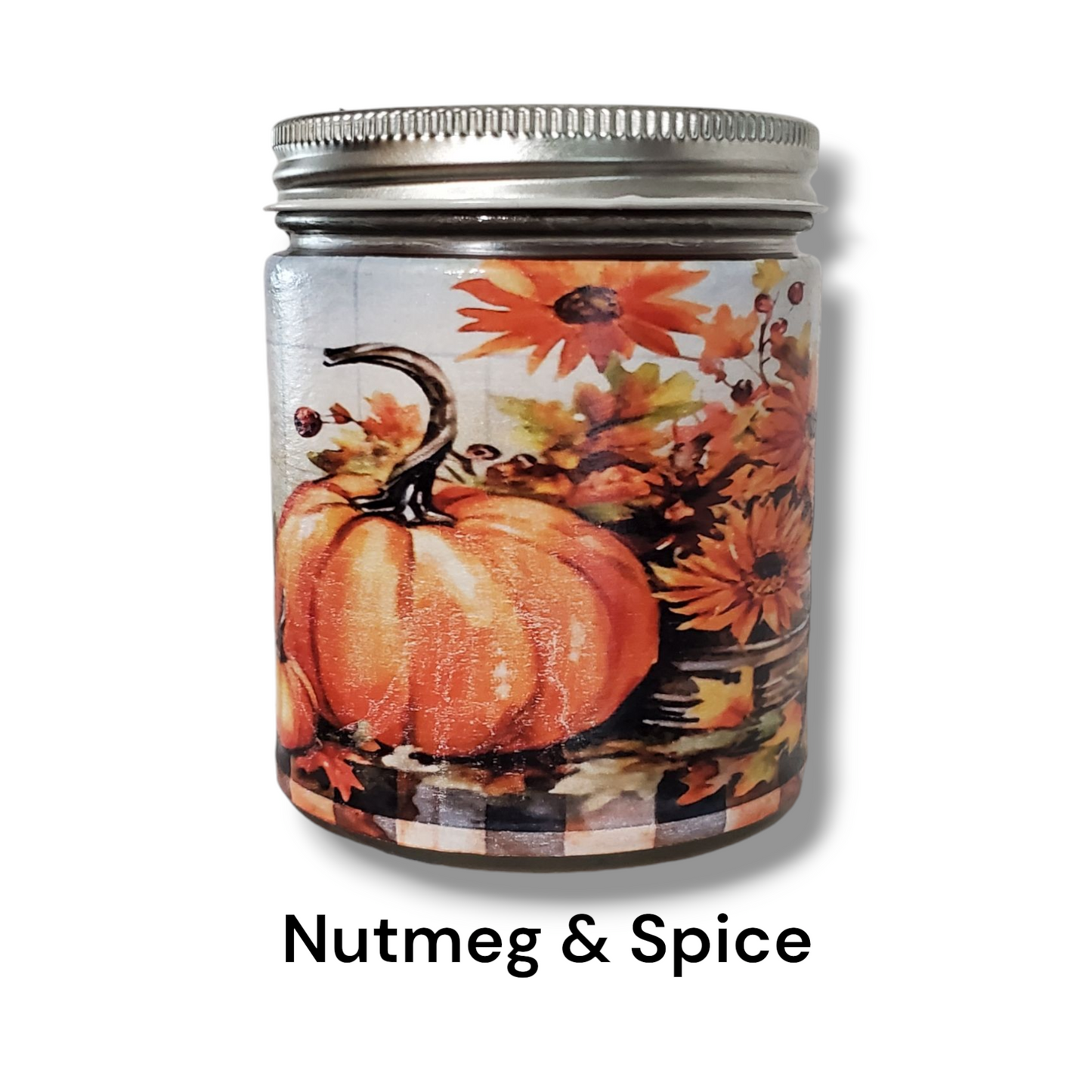 Fall Theme Wickless Candle Jars