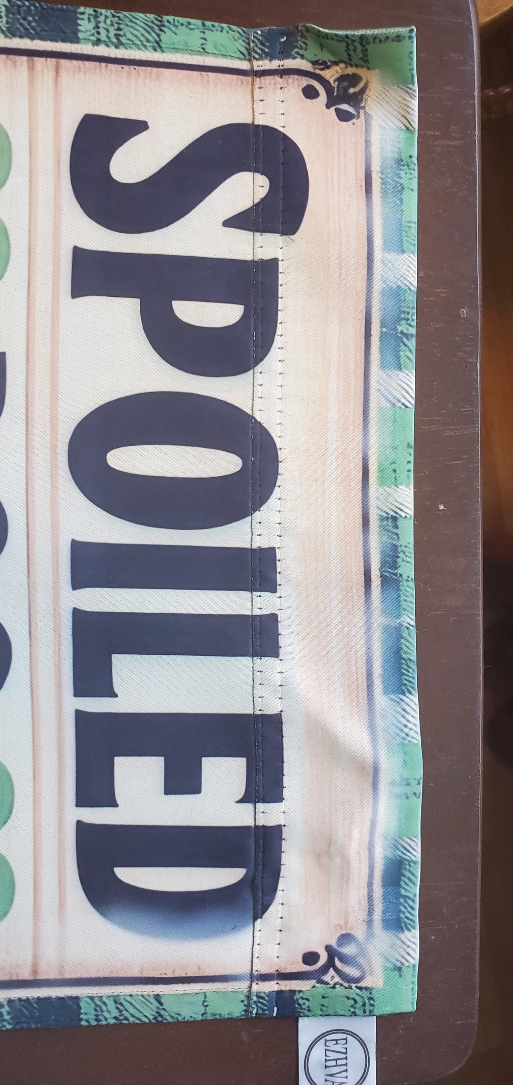 Spoiled Dog Lives Here Garden Flag  DEFECT