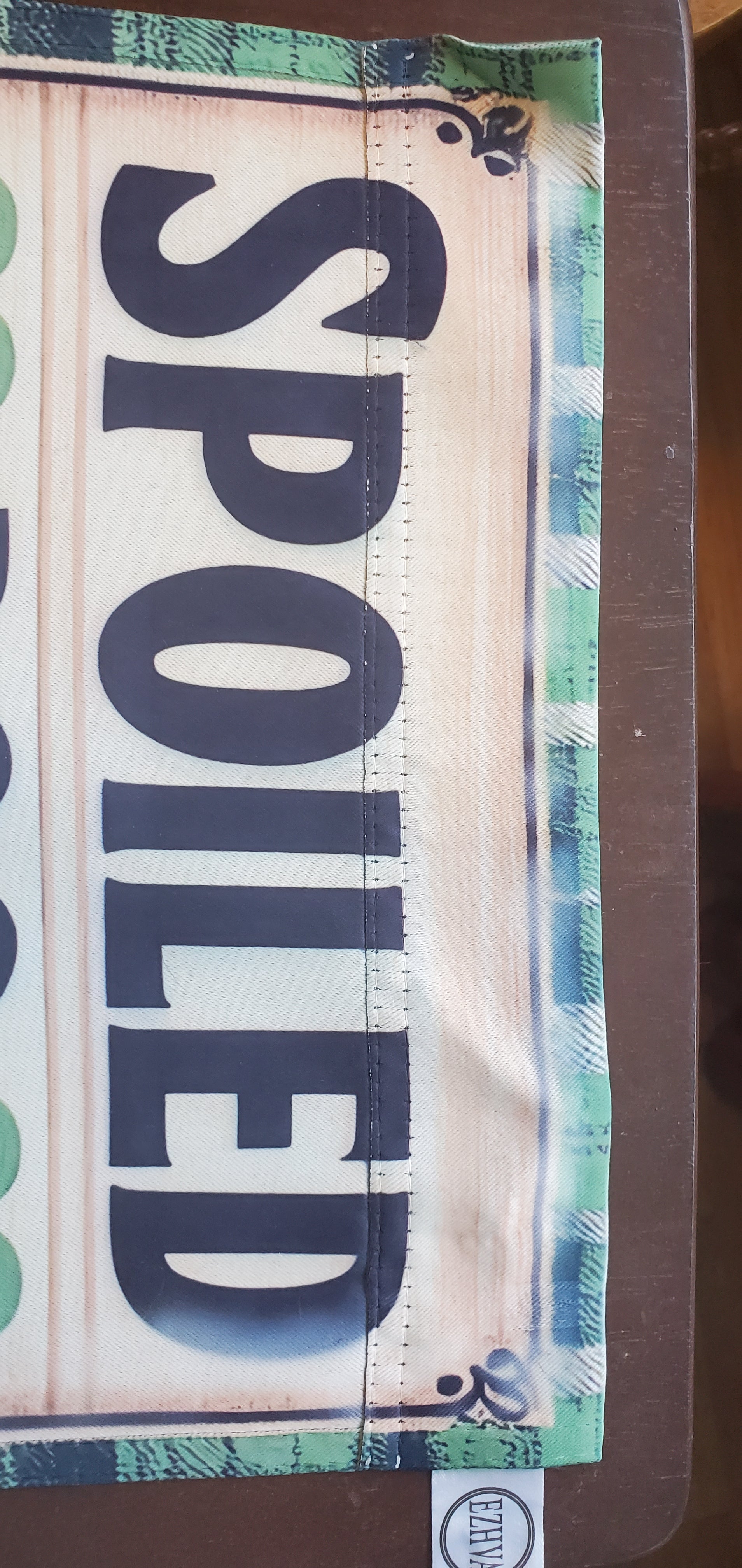 Spoiled Dog Lives Here Garden Flag  DEFECT