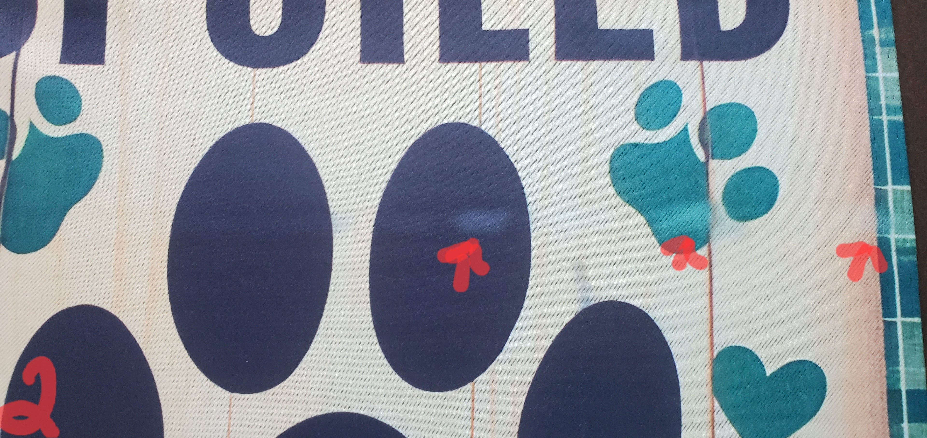 Spoiled Dogs Lives Here Garden Flag  DEFECT