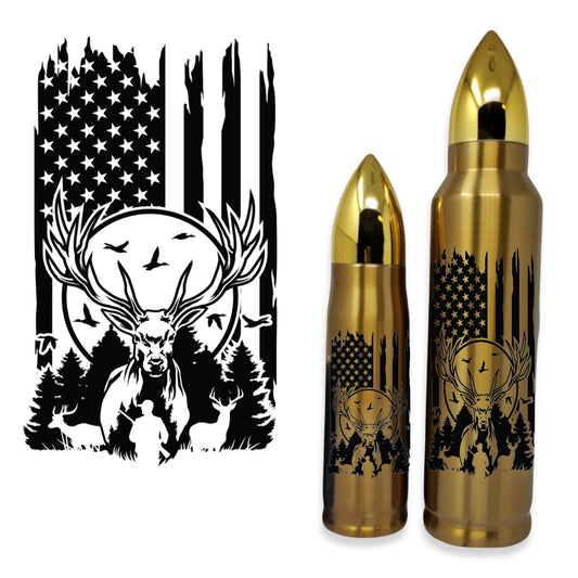 Hunter US Flag Bullet Thermos