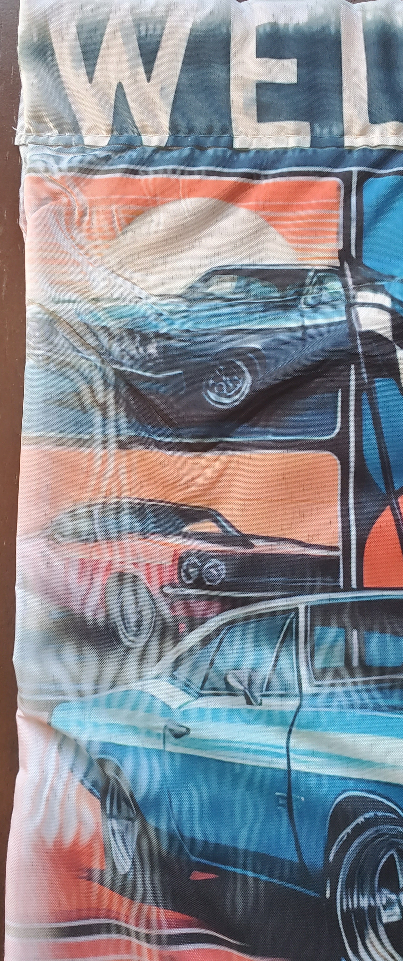 Classic Cars Garden Flag DEFECT