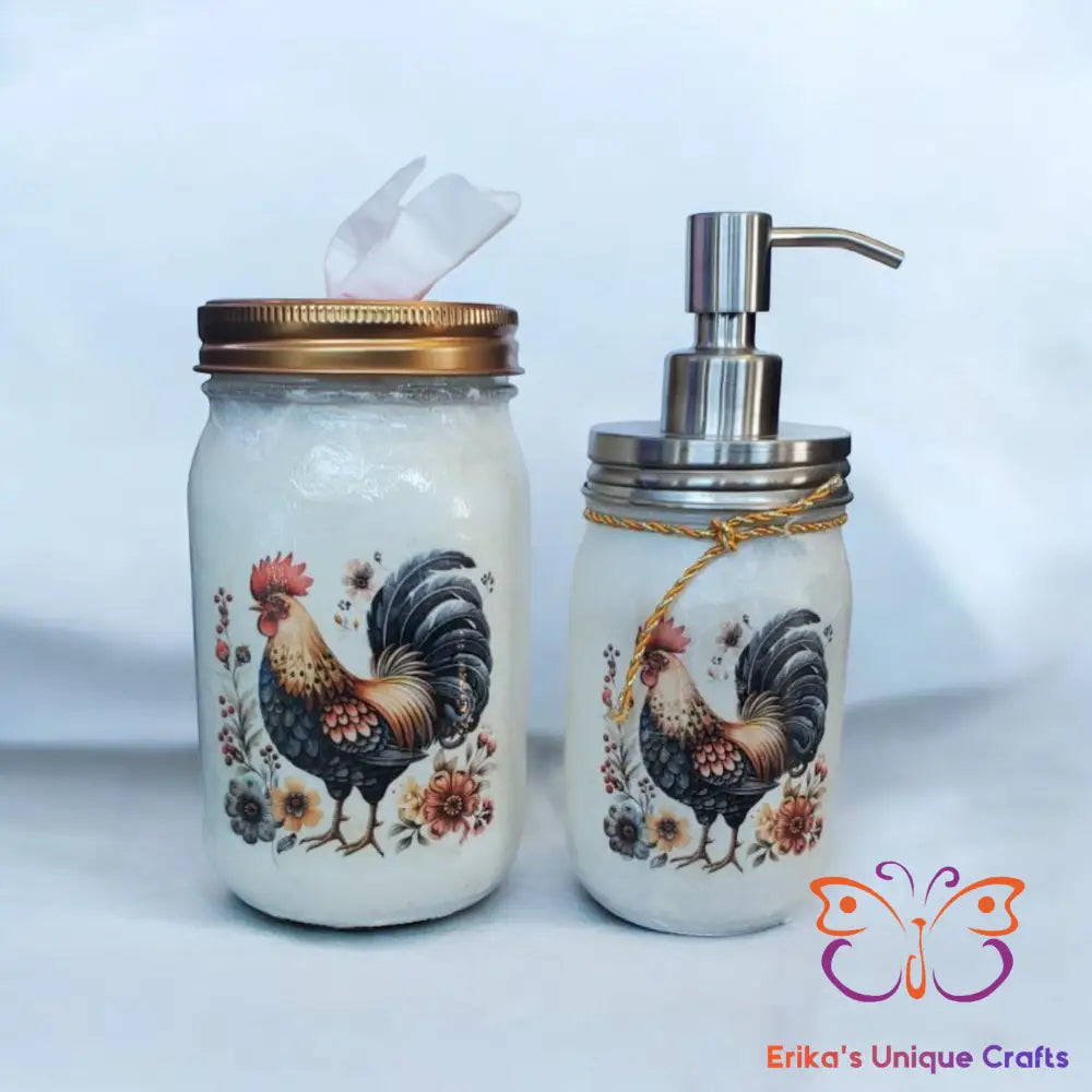 Rooster Mason Jar Mason Jar