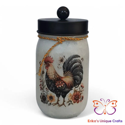 Rooster Mason Jar Apothecary Jar Mason Jar