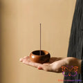 Round Wood Incense Stick Holder Incense