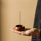 Round Wood Incense Stick Holder Incense