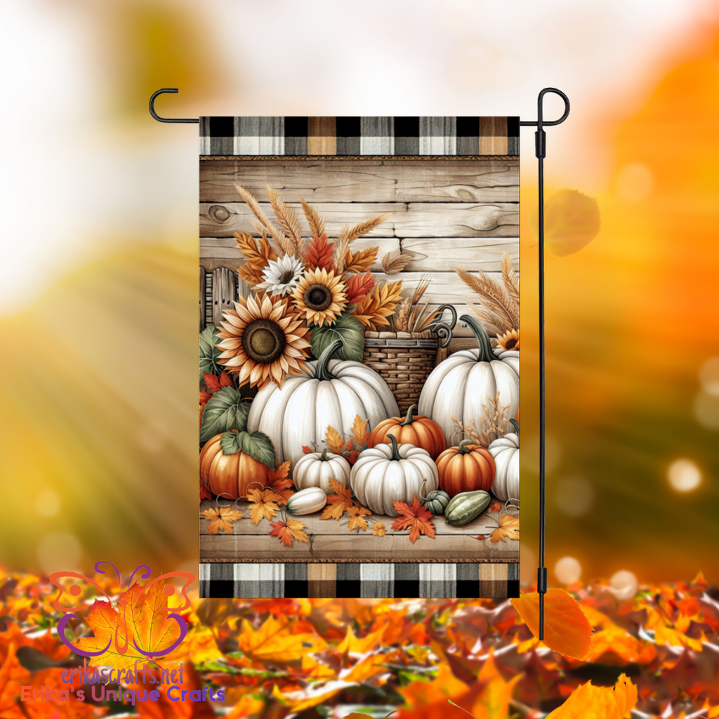 Rustic Fall Garden Flag